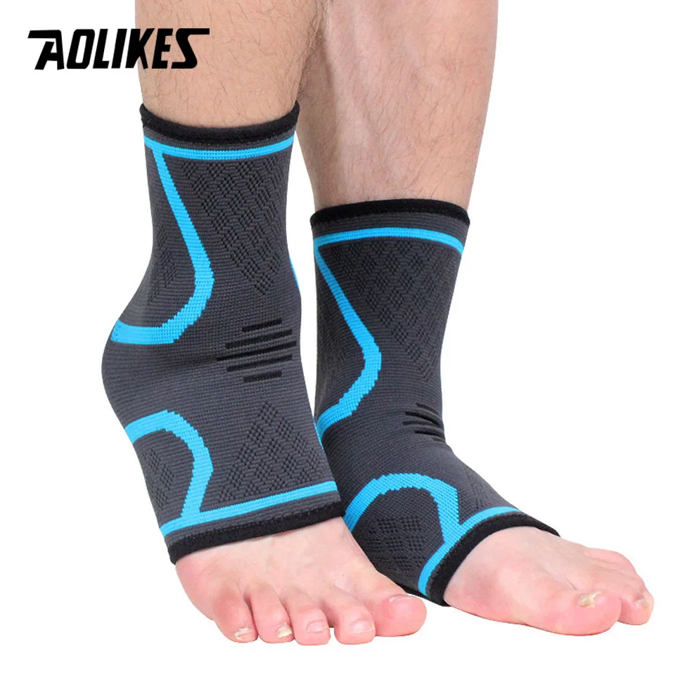 1 пара спортивных фиксаторов для голеностопа AOLIKES компрессионные фиксаторы