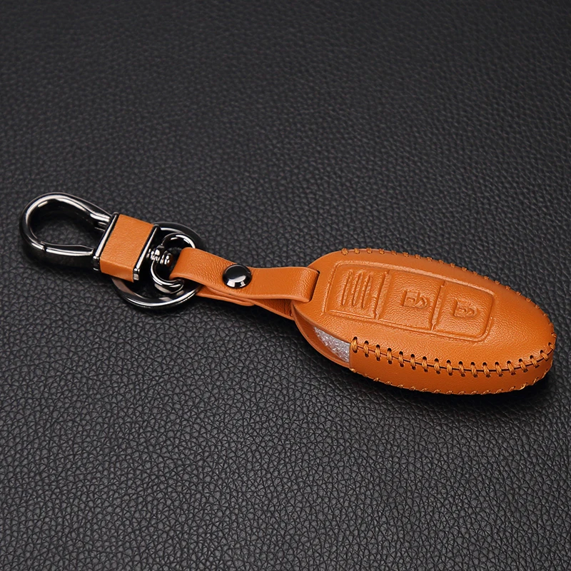 Кожаный чехол для ключей Nissan Infiniti EX FX G25 G37 FX35 EX25 EX35 FX37 EX37 Q60 QX50 QX70 3 кнопки|leather key cover