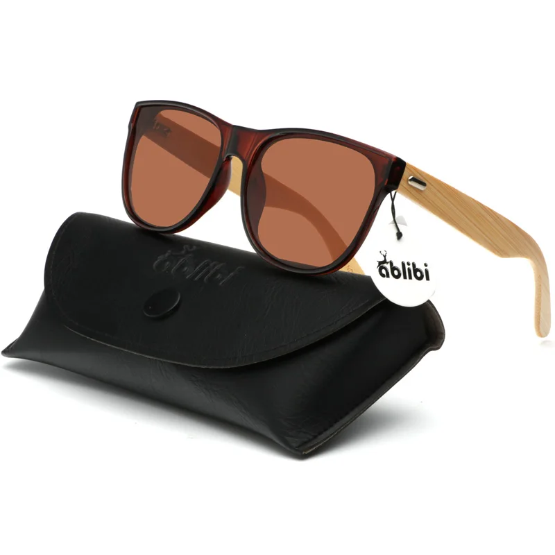 Солнцезащитные очки Ablibi мужские поляризационные из бамбука и дерева|brand glasses|designer