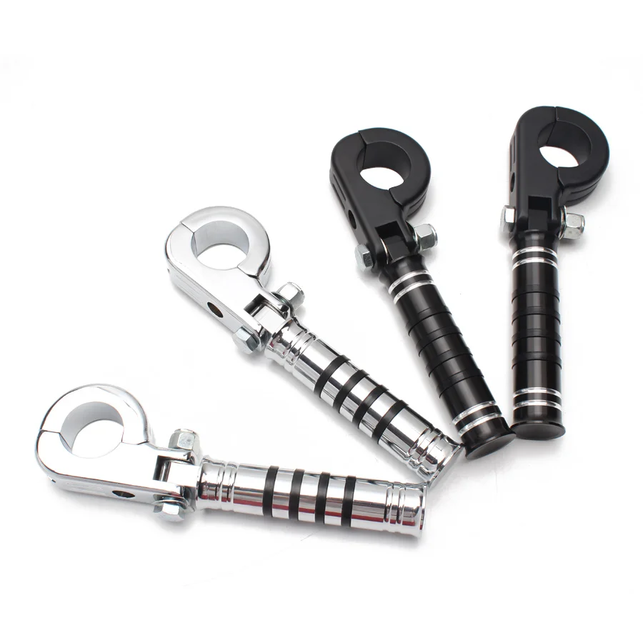 

38mm Aluminum 1.5" Highway Engine Guards Frame Tube Bars Footpeg Footrest Mount Clamp Bracket Universal Fit for All Motorcycle