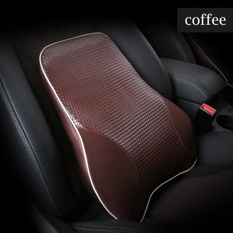 coffee backrest Новейший тренд, подголовник автомобиля, подушка для шеи, подголовник, подушка для водителя с эффектом памяти, полиэфирное синтетическое волокно, мягкие автомобильные подушки - Цвет: coffee backrest