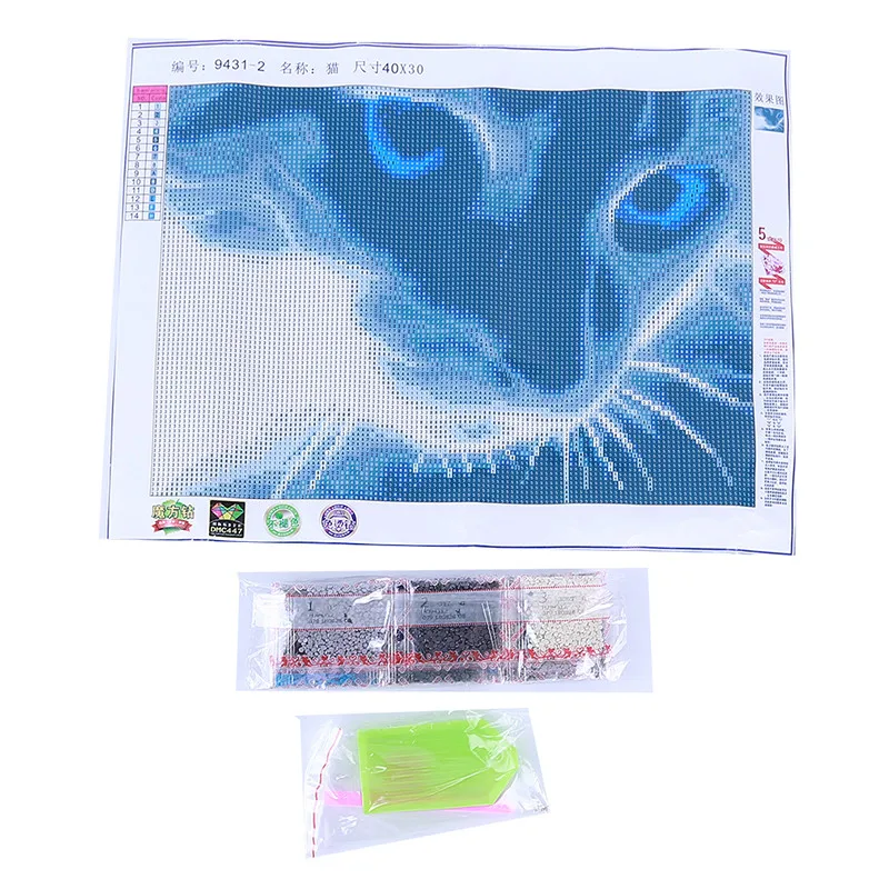 Новый креативный холст для масла магический куб круглый бриллиант черно белый