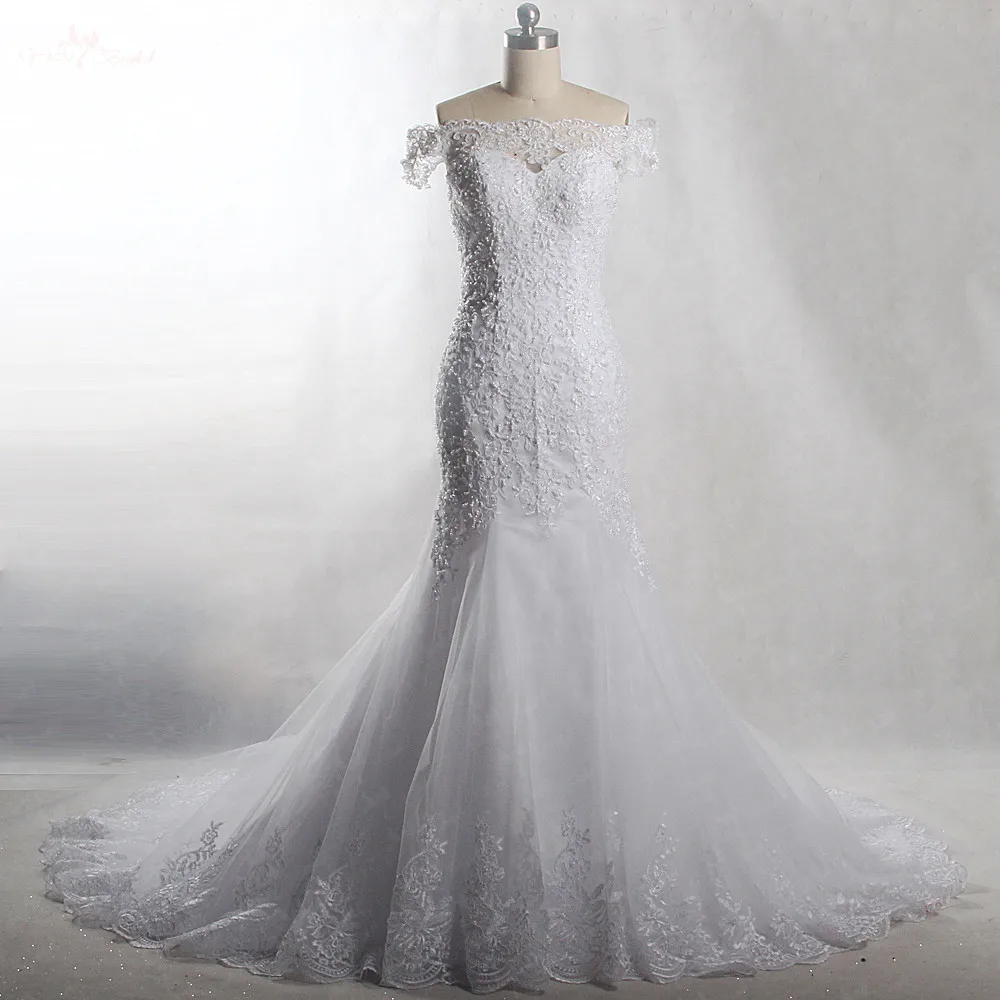 RSW903 Yiaibridal настоящая работа жемчуг бисер с открытыми плечами Короткие рукава