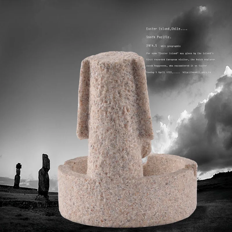 Easter Island Rapa Nui Stone Creative ashtray | Дом и сад