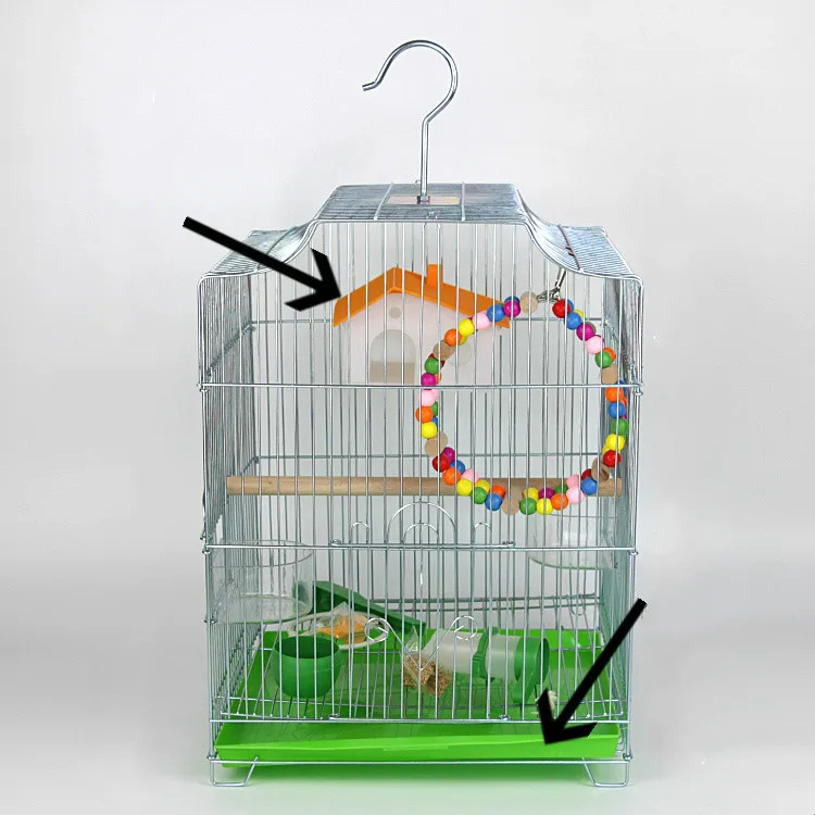 1 шт. budgerigar большая клетка для птиц из нержавеющей стали гальваническое покрытие