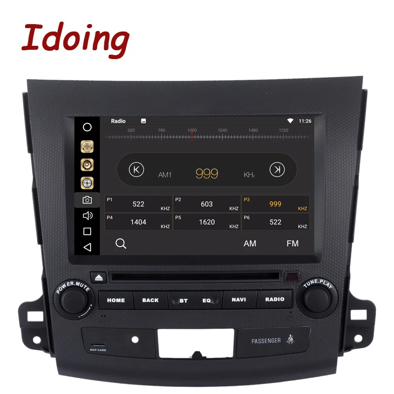 Idoing 2Din 8 &quot4 г + 32 для Mitsubishi Outlander Android 8.0 руль Восьмиядерный автомобиля GPS dvd-плеер