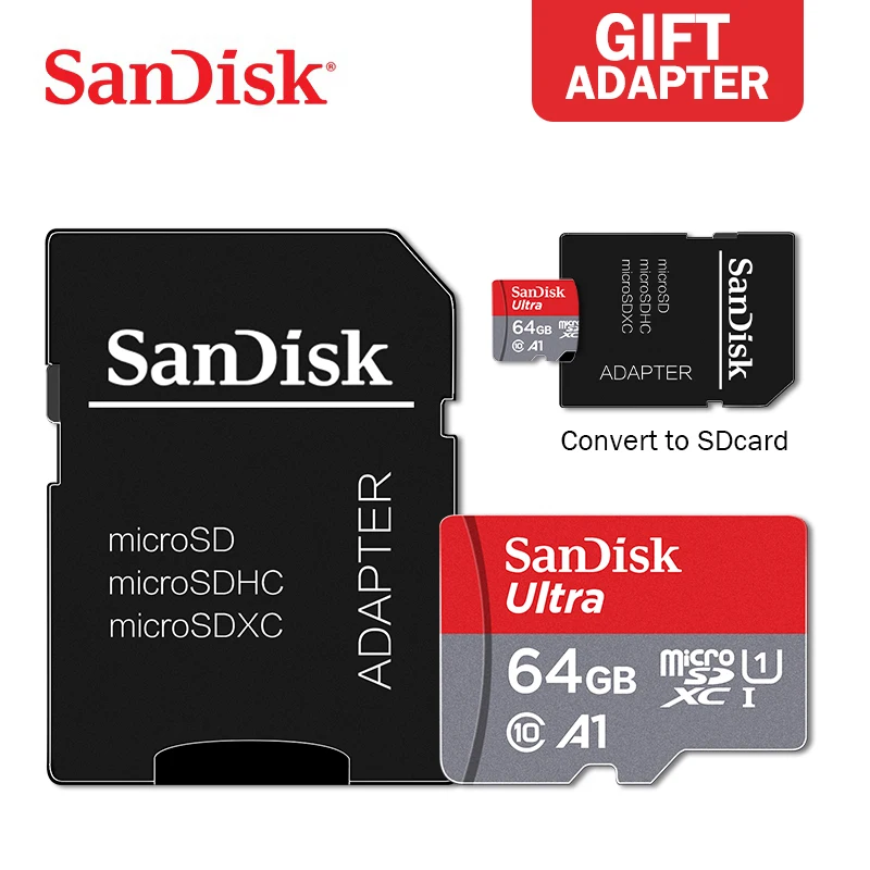 Карта памяти SanDisk Micro SD по оптовой цене 16 ГБ 32 64 128 Гб Microsd Max 80 м/с Uitra C10 cartao de memoria TF