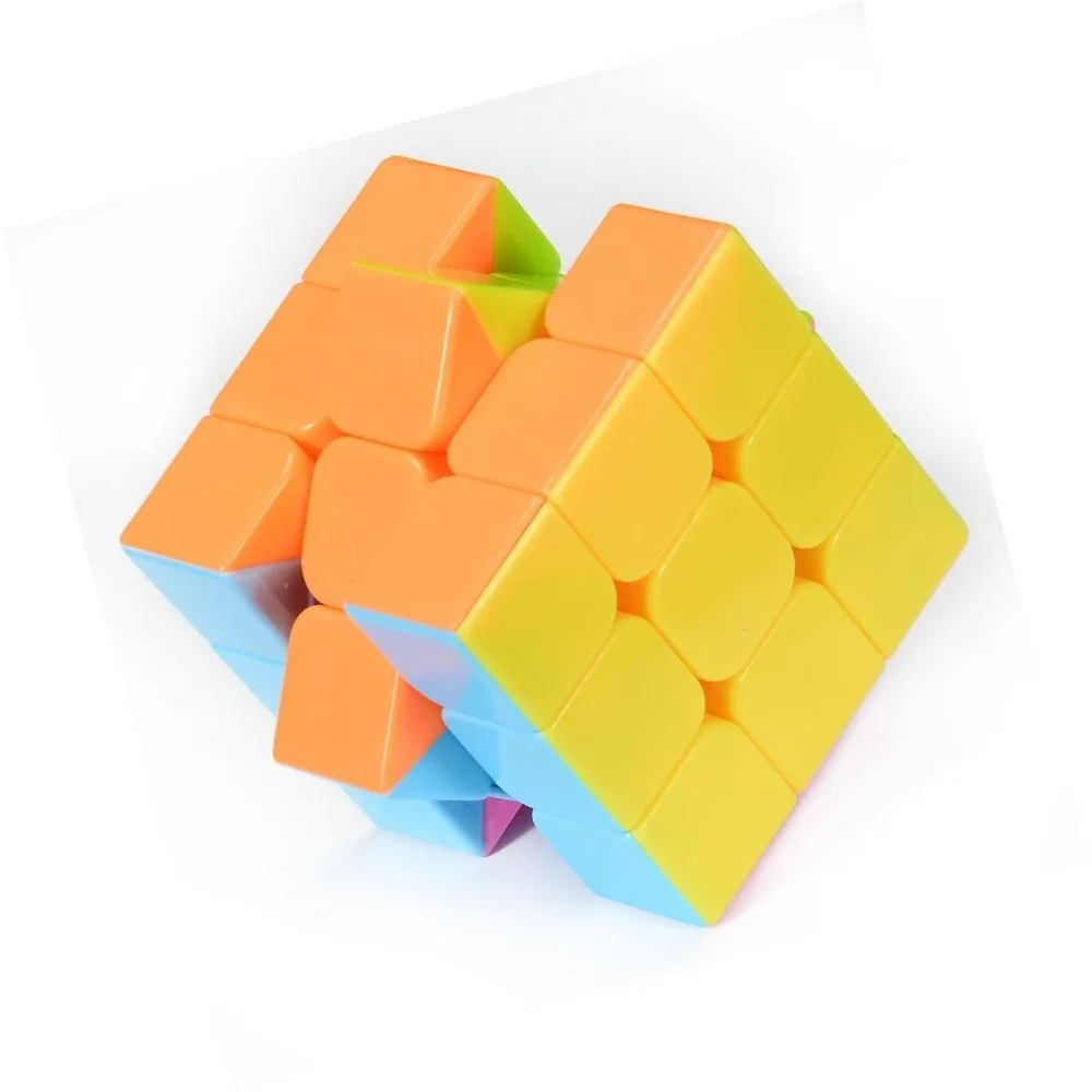 YJ Stickerless Yulong Plus 3x3x3 скоростной магический куб головоломка твист Высокая Яркая