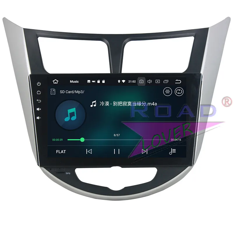 Roadlover Android 9 0 автомобильный радиоплеер для Hyundai Verna Accent Solaris 2011 2012 Стерео GPS