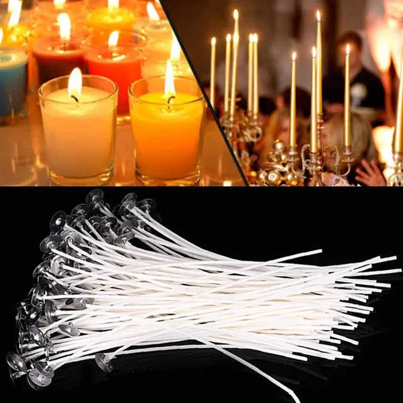 Хлопковая Электронная свеча wicks 100 шт./компл. DIY Поставки бездымного масла лампы