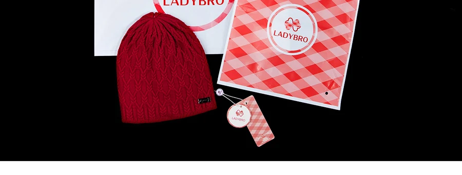 Ladybro, вязаная шапка для женщин, шапка бини, женские шапочки, Skullies, теплая зимняя шапка, шапка, женская шапка, шапка для головы 52-56 см