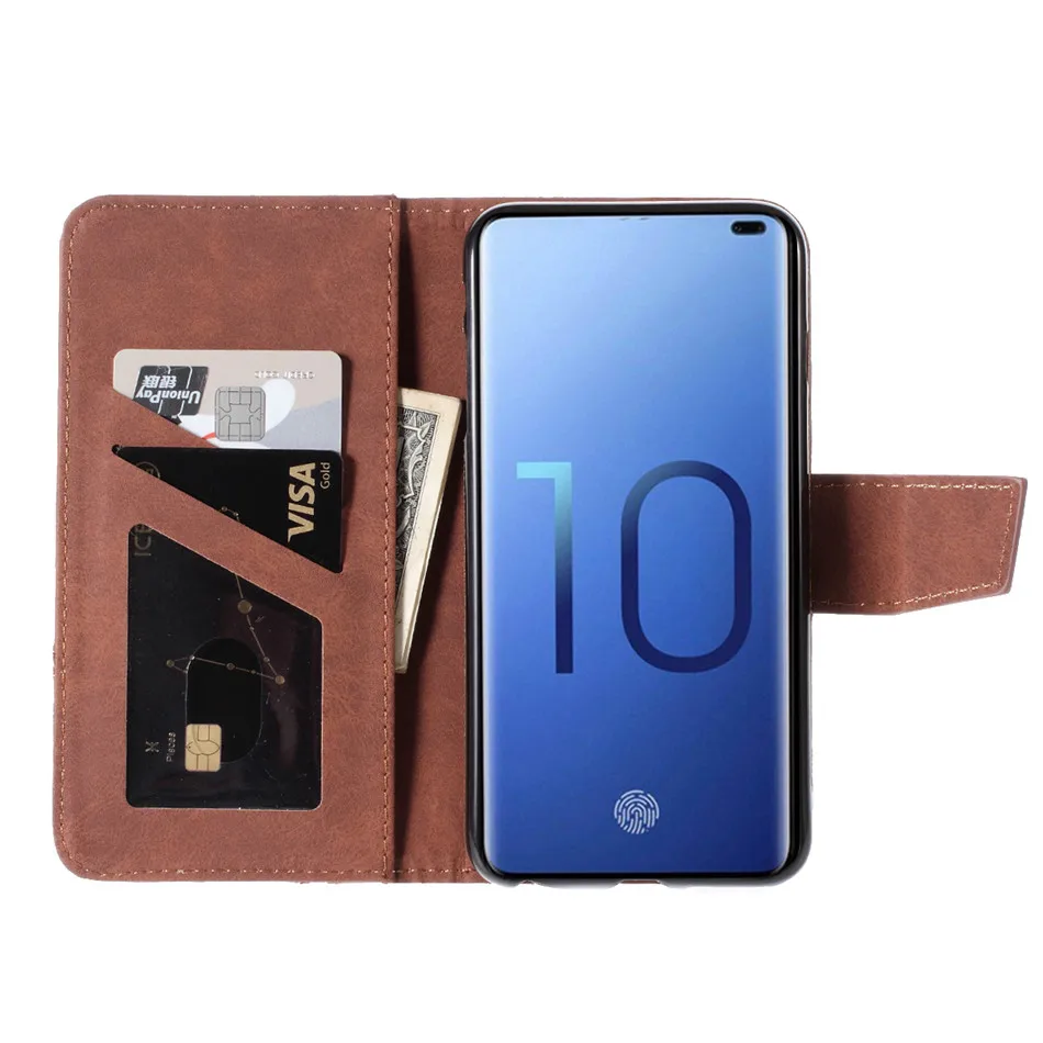 Роскошные Бизнес чехол для samsung Galaxy S10 S10E S9 S8 j3 j5 j7 j4 j6 A6 A7 A8 плюс простой Цвет хит Цвет крышка D23Z