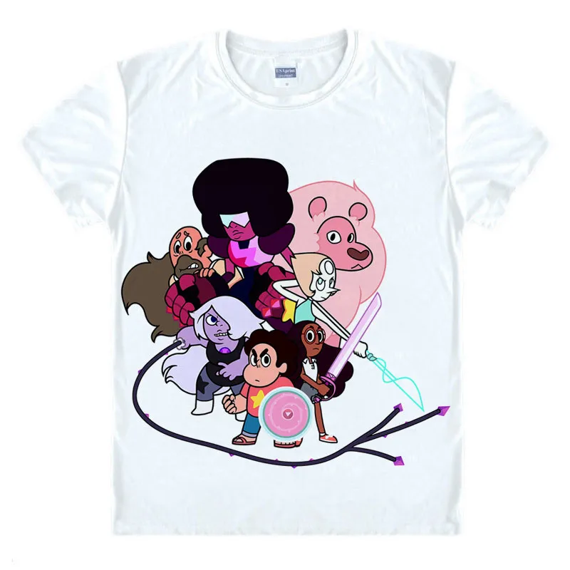 Мужские футболки STEVEN UNIVERSE STAR COOKIE CAT с коротким рукавом футболка принтом аниме