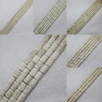 mini order is 73x4 12x16mm white turquoises tube loose beads 15