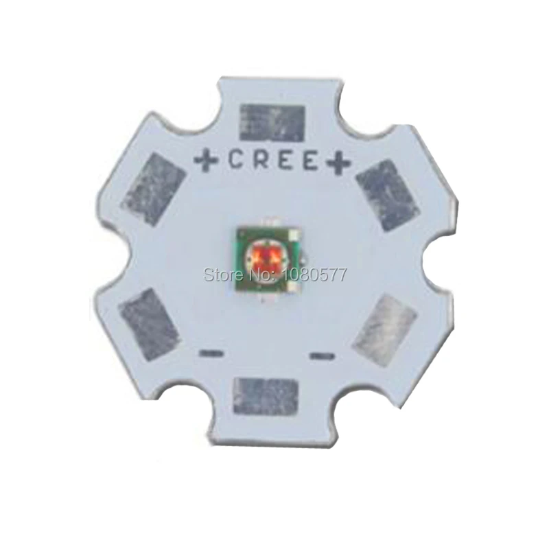 Фото 1-50 шт. 3 Вт Cree светодиодный XPE XP-E R3 3535 SMD светодиод высокой мощности белый, красный, зеленый, синий, желтый с платой 16 мм 20 мм №4