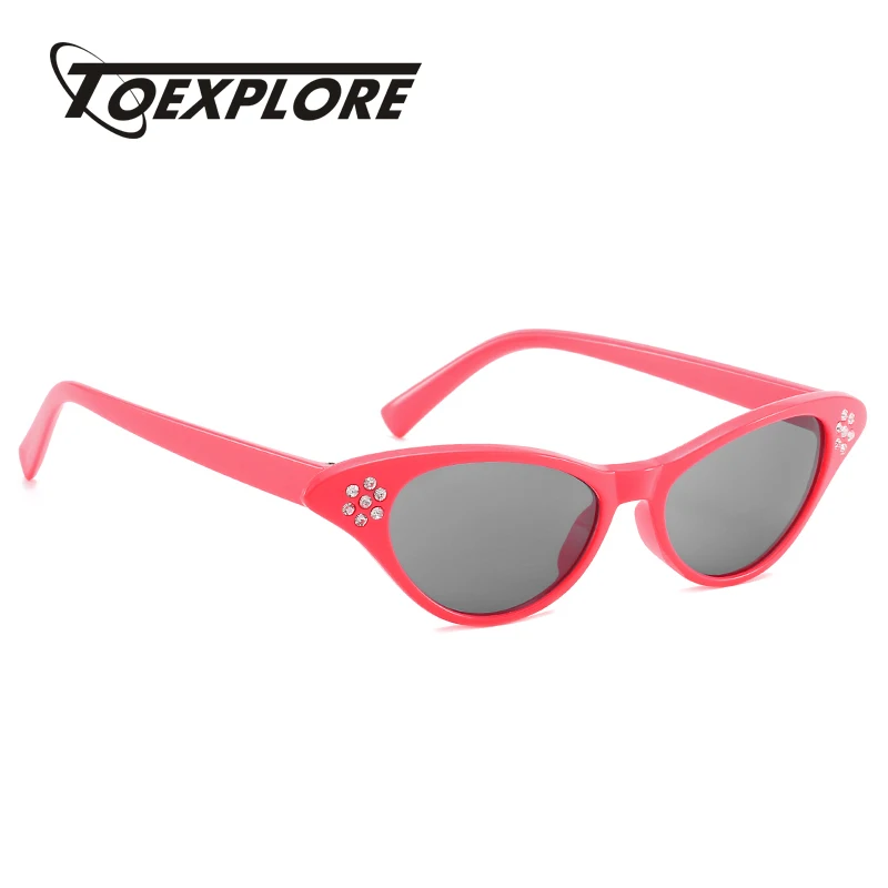 TOEXPLORE ore Модные женские солнцезащитные очки кошачий глаз для девочек винтажные