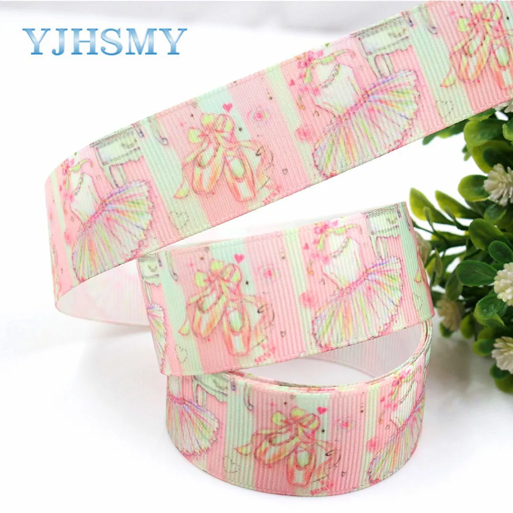 YJHSMY D-18317-10, 25 мм 10 ярдов мультфильм кролик ленты передачи тепла печати сетки Свадебные аксессуары DIY материалы ручной работы