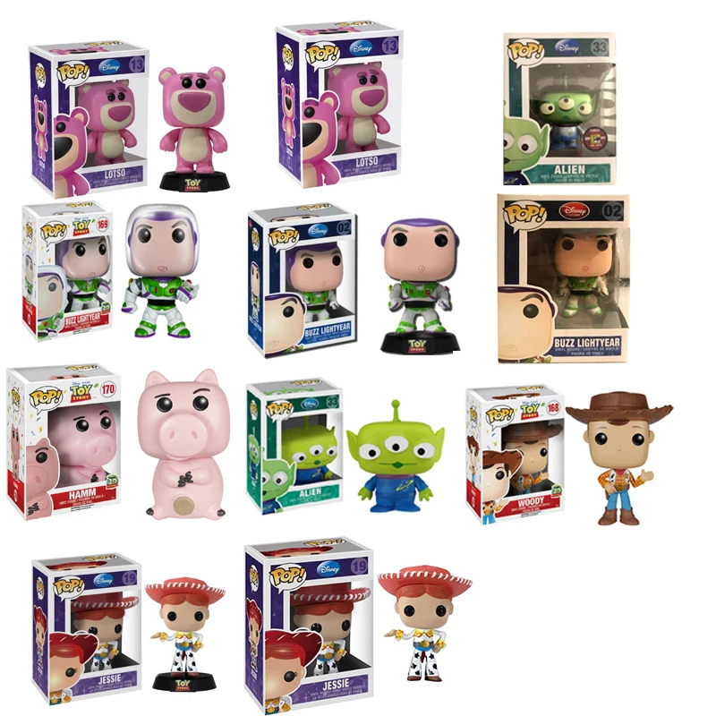 Виниловые экшн фигурки Funko POP Toy Story ALIEN Buzz Lightyear Woody Hamm alien Jessie Lotso коллекция