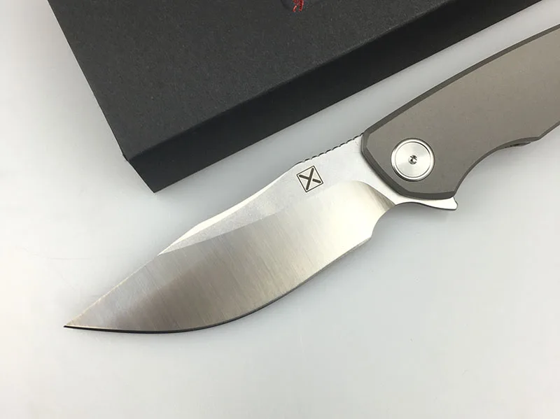 LEMIFSHE YX-650 Складной Нож С флиппером ручка из титанового сплава D2 лезвие керамический подшипник охотничий кемпинг EDC инструмент для выживания