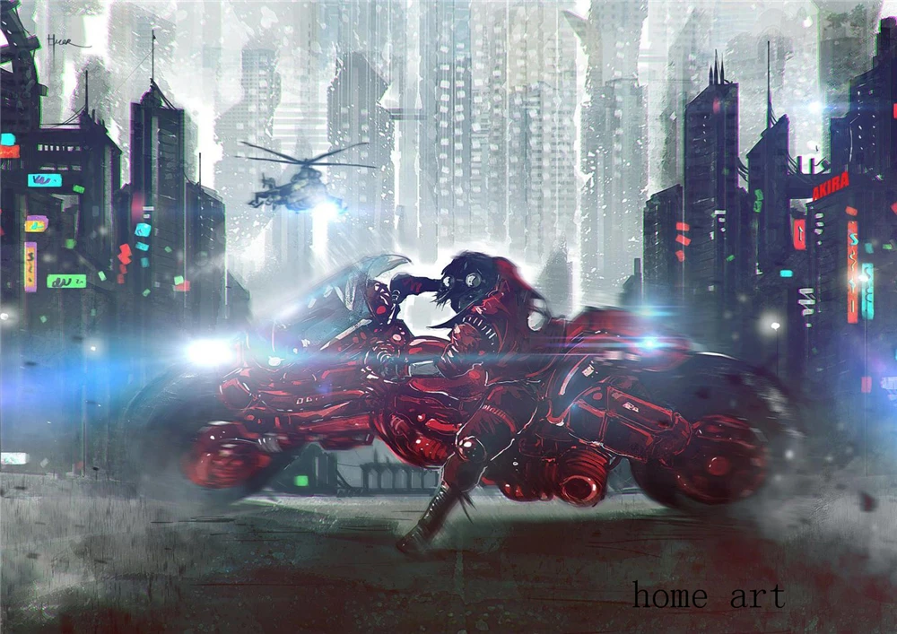 Мультяшный плакат japonesa moive Akira прозрачные наклейки на стену украшение для дома