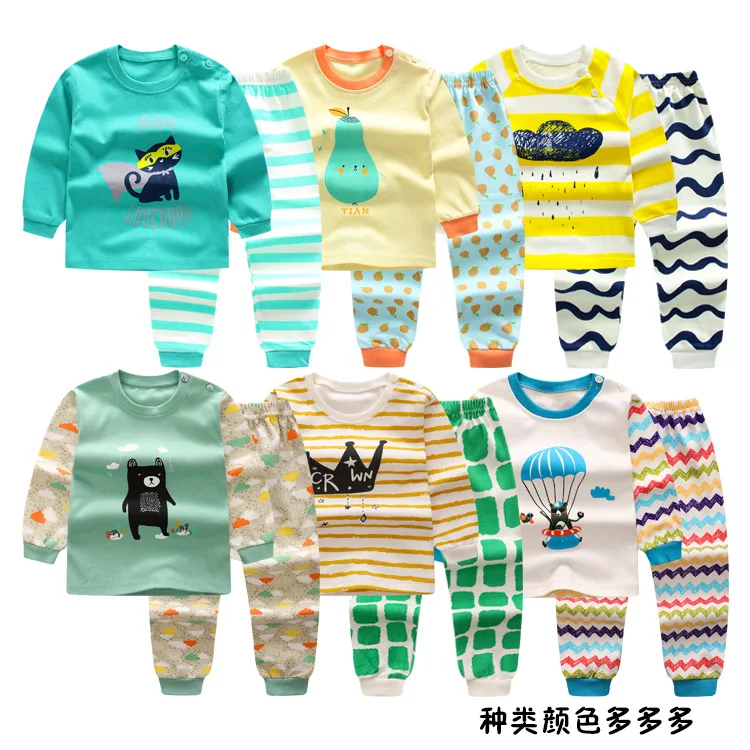 Одежда для маленьких мальчиков весна осень 2019 футболки с длинным рукавом и штаны