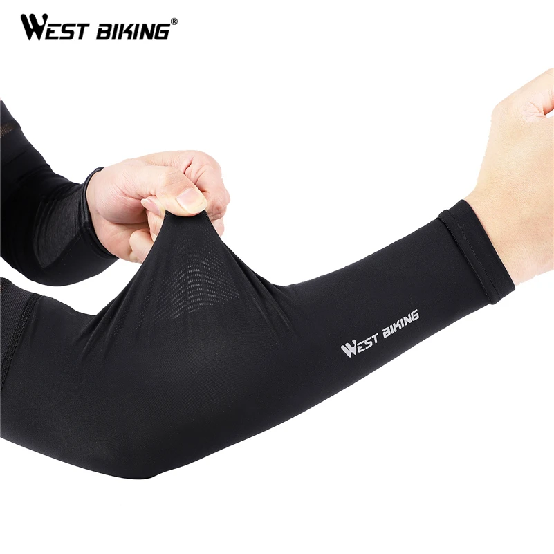 WEST BIKING, летние велосипедные гетры, дышащие, с защитой от ультрафиолета, для бега, фитнеса, баскетбола, пешего туризма, велосипедных нарукавников, 1 пара