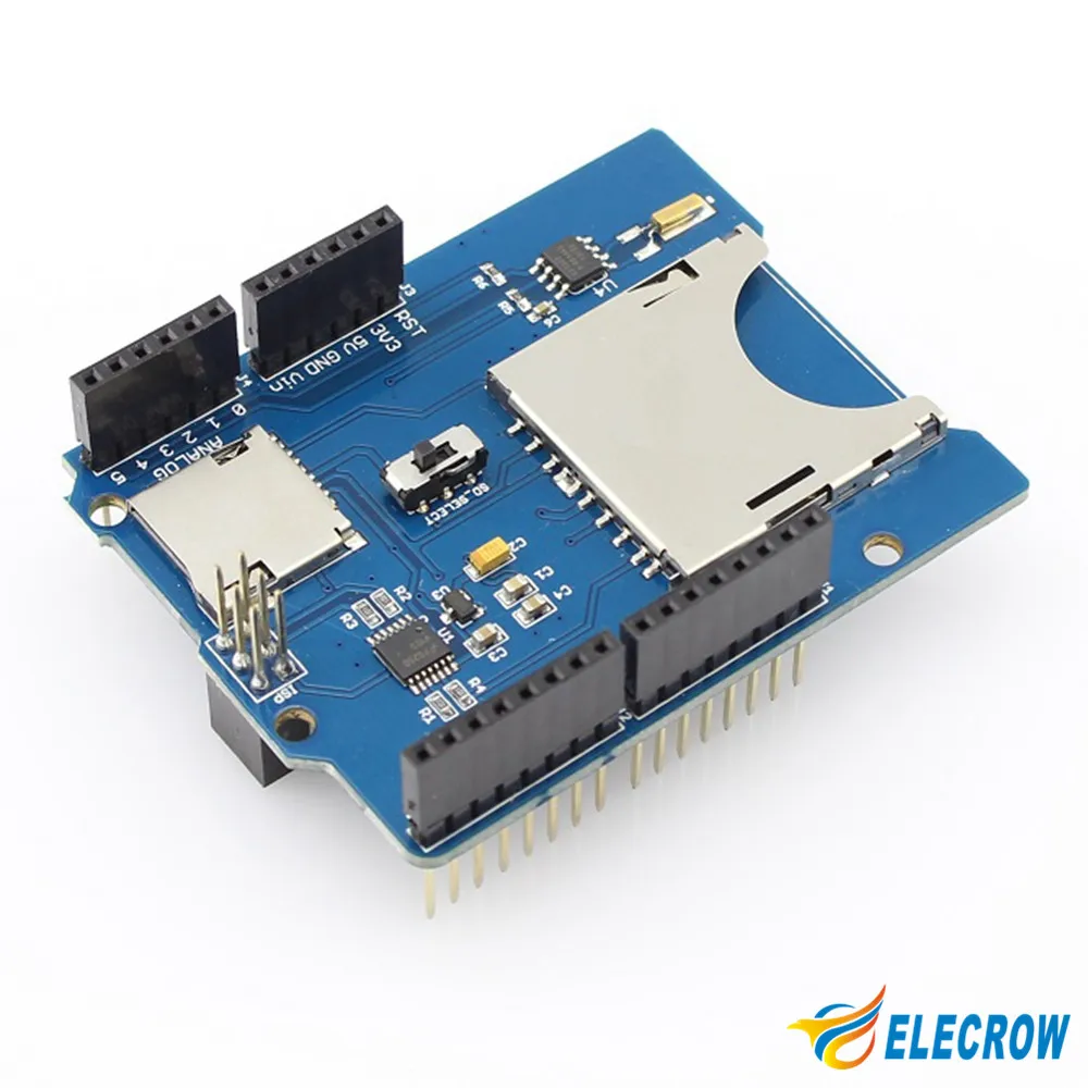 Elecrow RTC Технические данные для Arduino UNO Поддержка MicroSD SDHC TF карт с встроенным