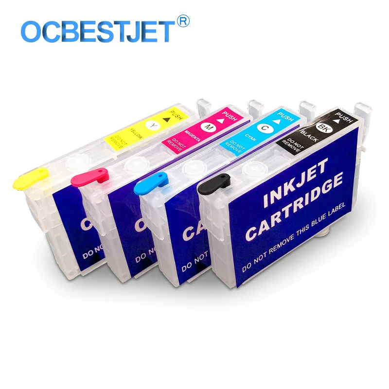 

4 Colors/Set T1271-T1274 Refillable Ink Cartridge For Epson Stylus NX530 NX625 WF-3520 WF-3540 WF-7010 WF-7510 WF-7520 Printer