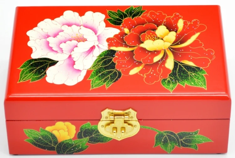 PingYao Shanxi китай ручной светильник лаковые китайские лаковые ювелирные изделия коробка чехол для хранения традиционные деревянные ремесла свадебный Декор