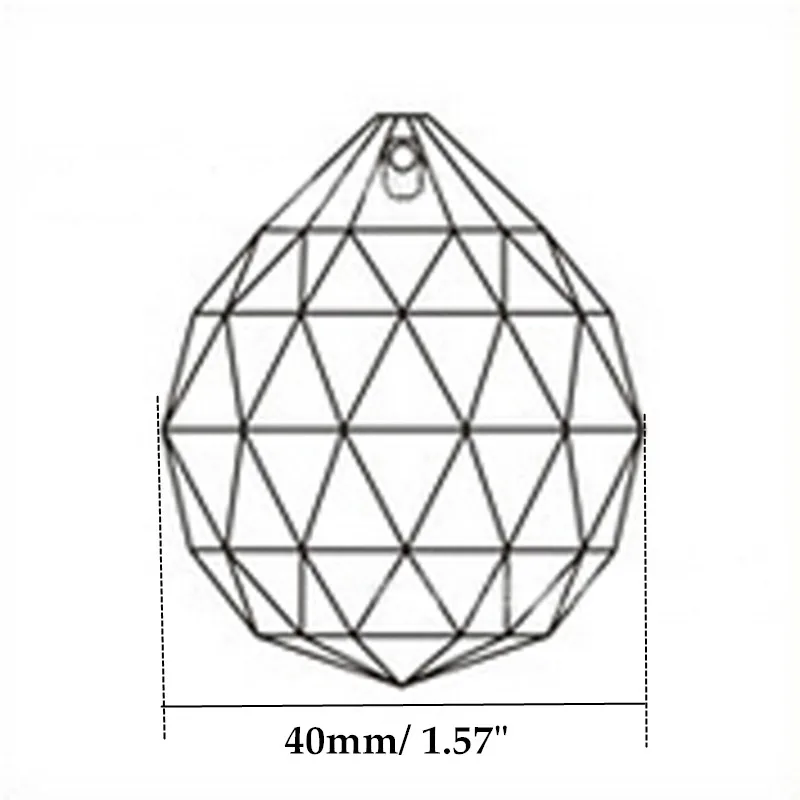 Гирлянда чакра спектры 5 пурпурная люстра стеклянные кристаллы лампа призмы