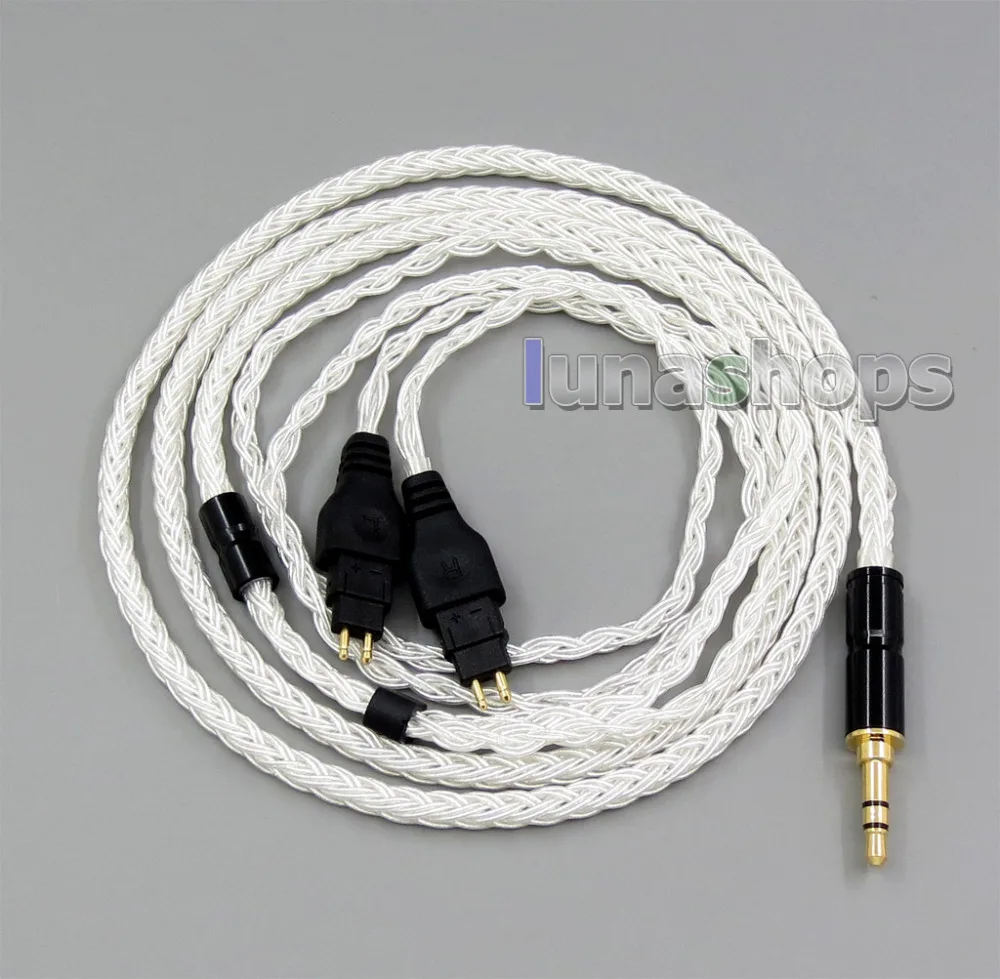 16 ядер OCC чистый посеребренный кабель для наушников Sennheiser HD580 HD600 HD650 HDxxx HD660S HD58x HD6xx