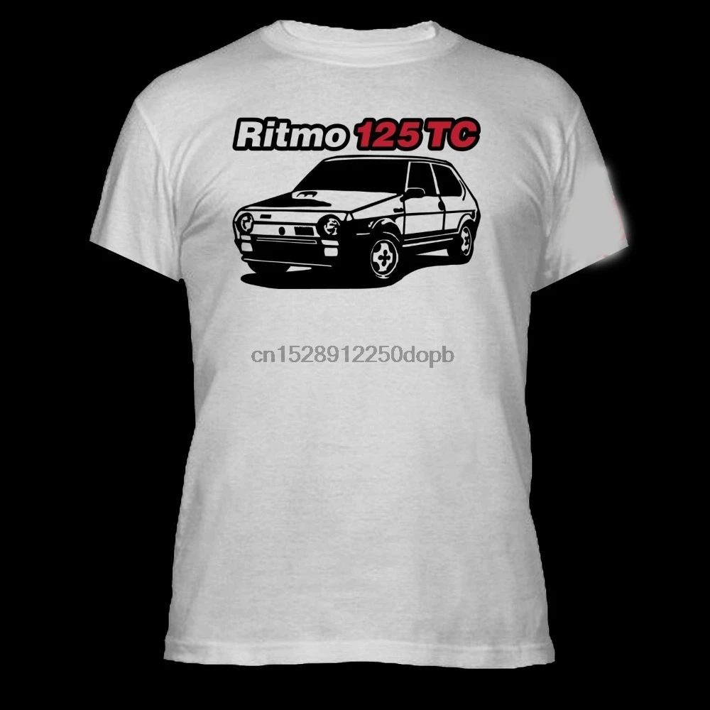 2019 летняя стильная футболка из 100% хлопка MANICA LUNGA BIANCA FIAT RITMO 125 TC Винтажная Футболка