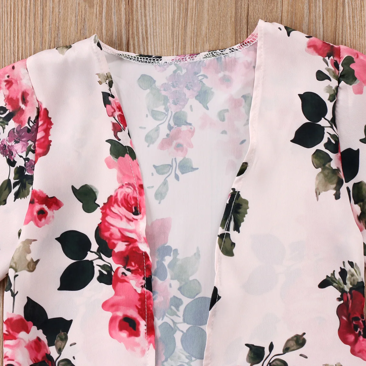 Летние тонкие пляжные блузки с цветочным принтом для девочек Верхняя одежда