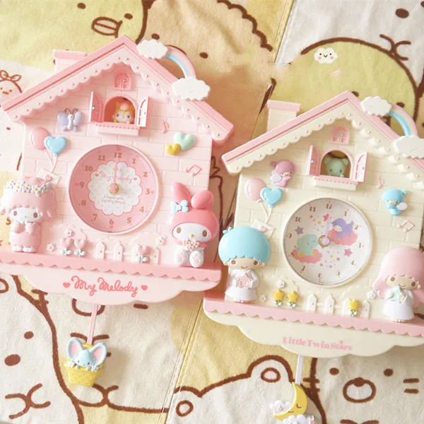 Часы Gemini в виде дома с единорогом качели розовые часы принцессы для детской
