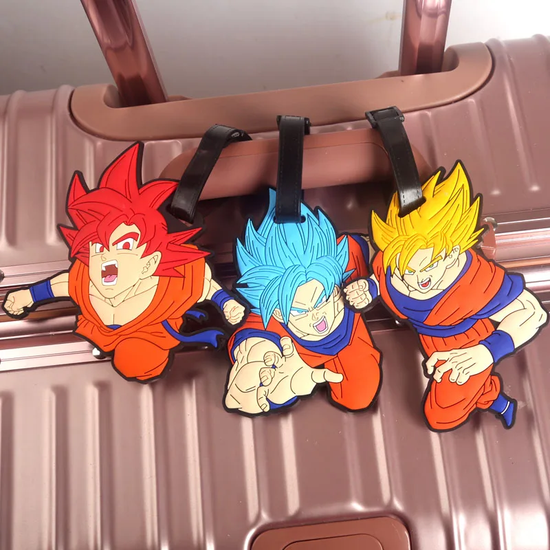 Мультфильм аниме dragon ball z goku багажная бирка на чемодан этикетка Имя Адрес ID Сумка багажная бирка дорожные аксессуары Новинка