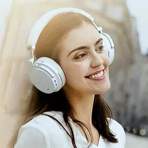 Bluedio T4S Active Noise Cancelling Bluetooth Headphones Over Ear with Mic, 57mm Driver Swiveling Wireless Headset, Wired headp