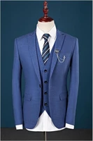 custom slim fit mens tailored suit jacket pants tie handsome mens suits hot sell wedding suits groom tuxedo
