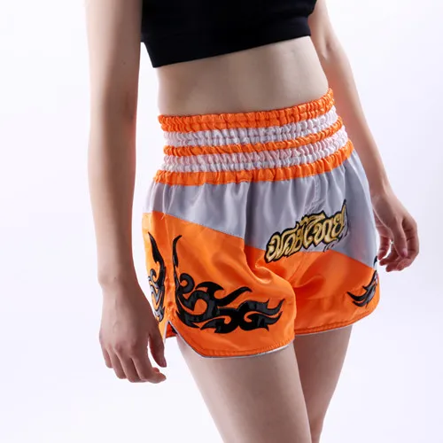 ANOTHERBOXER muay thai MMA shorts muay thai suit спортивные шорты для мужчин и детей боксерские боксёрские ММА шорты - Цвет: Коричневый