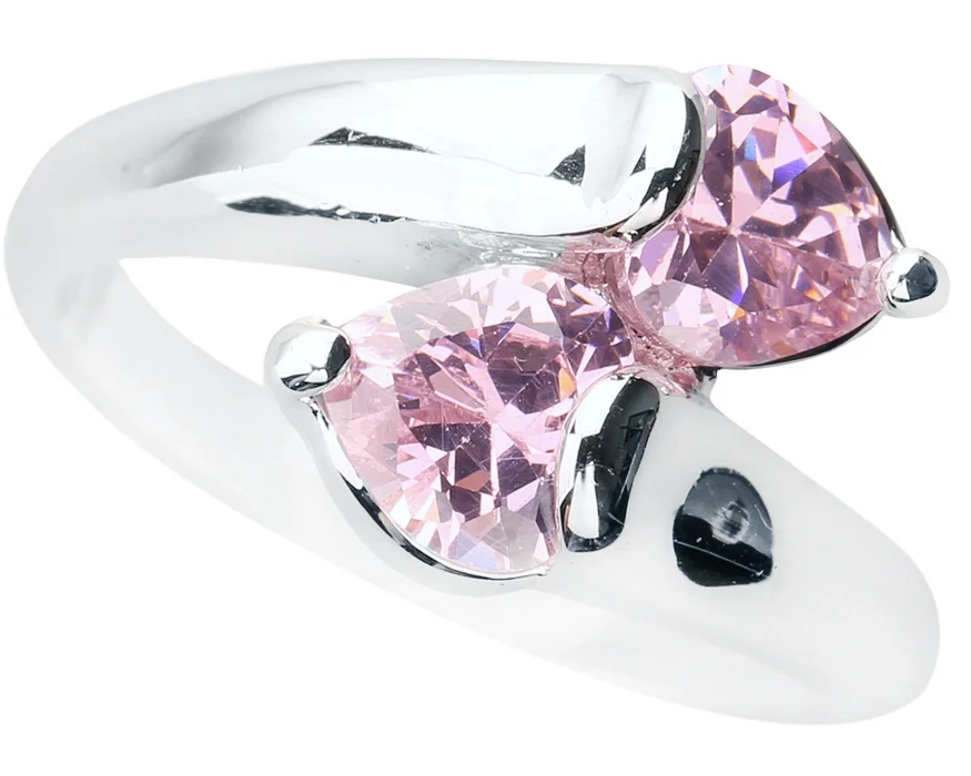 

Изысканный розовый кунцит 6*6 мм полудрагоценный камень серебро круто для женщин кольцо Q1127