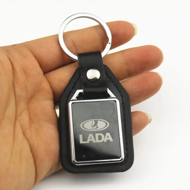 Сплав + кожа Автомобильный Брелок эмблема значок брелок для Lada Kalina Granta Priora Лада