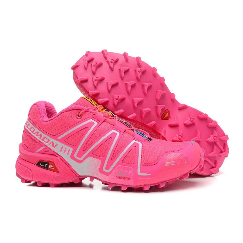 Salomon speed Cross 3 CS Нескользящие кроссовки Удобная обувь для бега женские розовые eur 36