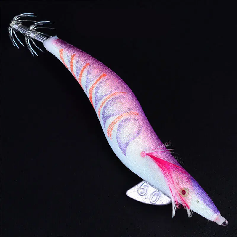 5pcs/lot Gorgons Saltwater Fishing Tackle 19cm/43g Squid Jig Octopus Hook Artificial Shrimp Lure for Cuttlefish 5.0# jig | Спорт и