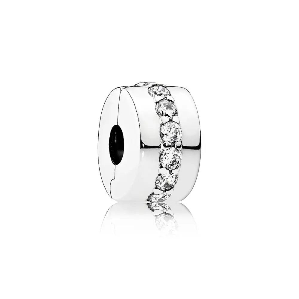 50 styles copper DAZZLING CROWN Rose Shining Flower clip bead Fit Original Pandora Bead Bracelet For Women Charm DIY P021 - Цвет: W749-2