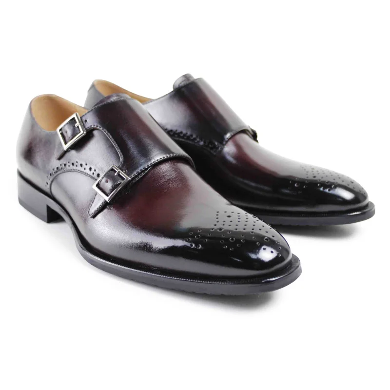 wine red Superstar Vikeduo Мужские модельные туфли ручной работы из натуральной кожи на плоской подошве г. модная Свадебная вечеринка офис дизайн - Цвет: wine red