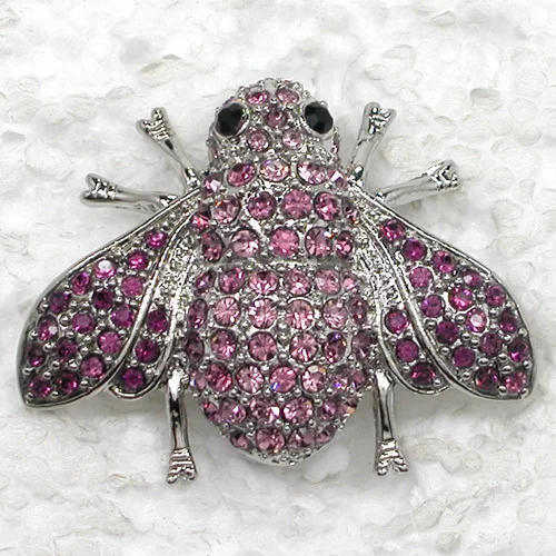 12 шт./лот оптовая продажа модные броши в форме цикады со стразами C101875 | Украшения