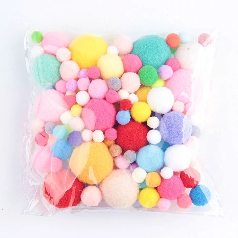 mix1 mix size 20 г смесь цветов Pom 8/10/15/20/25/30 мм DIY ручной работы из мягкого меха флеш Мяч Помпона отмечание праздника украшение аксессуары - Цвет: mix1 mix size