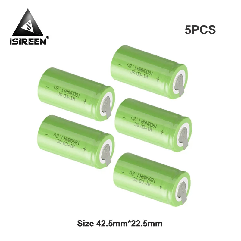 DIY 7 2 V 9 6 12V 18V 14 4 аккумуляторные батареи 1800mAh 1 SC Ni CD аккумуляторы Cell Subc аккумулятор