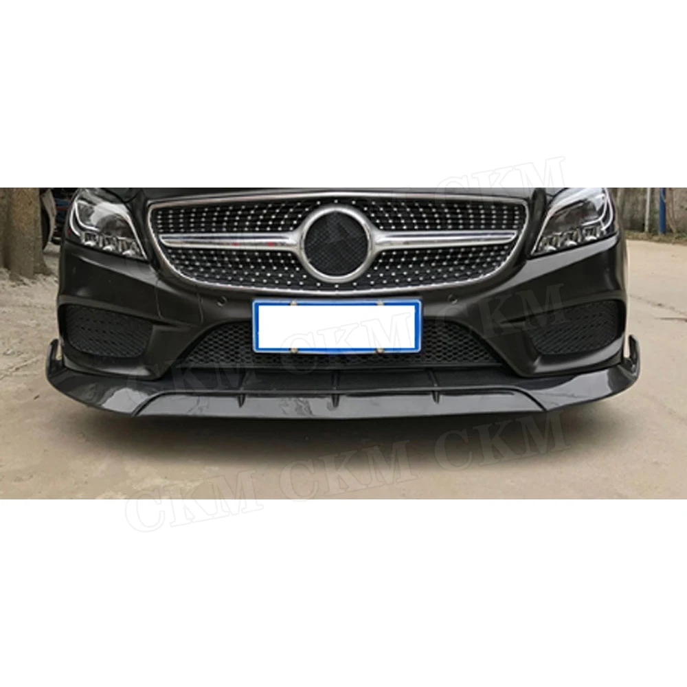 CLS класс углеродного волокна передний спойлер для Mercedes Benz W218 CLS550 CLS400 2012- 2019 B Стиль