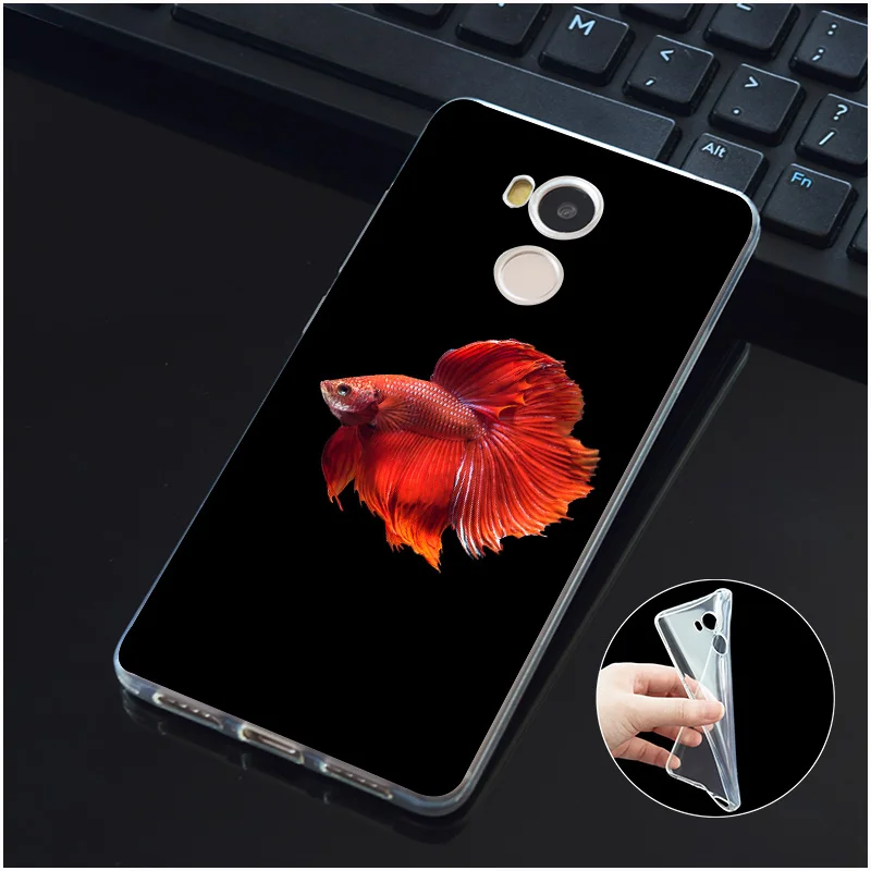 DREAMFOX M400 Betta Fish Мягкий ТПУ силиконовый чехол для Xiaomi Redmi Note 3 4 5 Plus 3S 4A 4X 5A Pro Global |