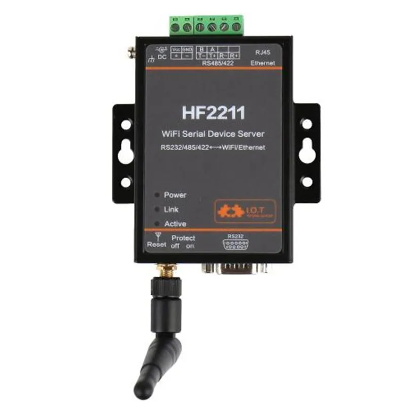 Промышленный модуль Modbus RS232 RS485 RS422 к Wi Fi Ethernet конвертер устройство 4 м флэш разъем 1